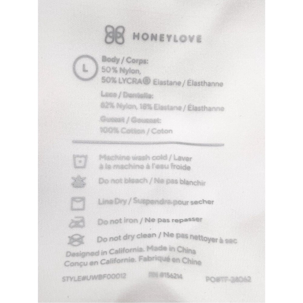 NWT Honeylove CrossOver Lace Brief Shaping Underwear White Size Large Set of 3 - Picture 13 of 14